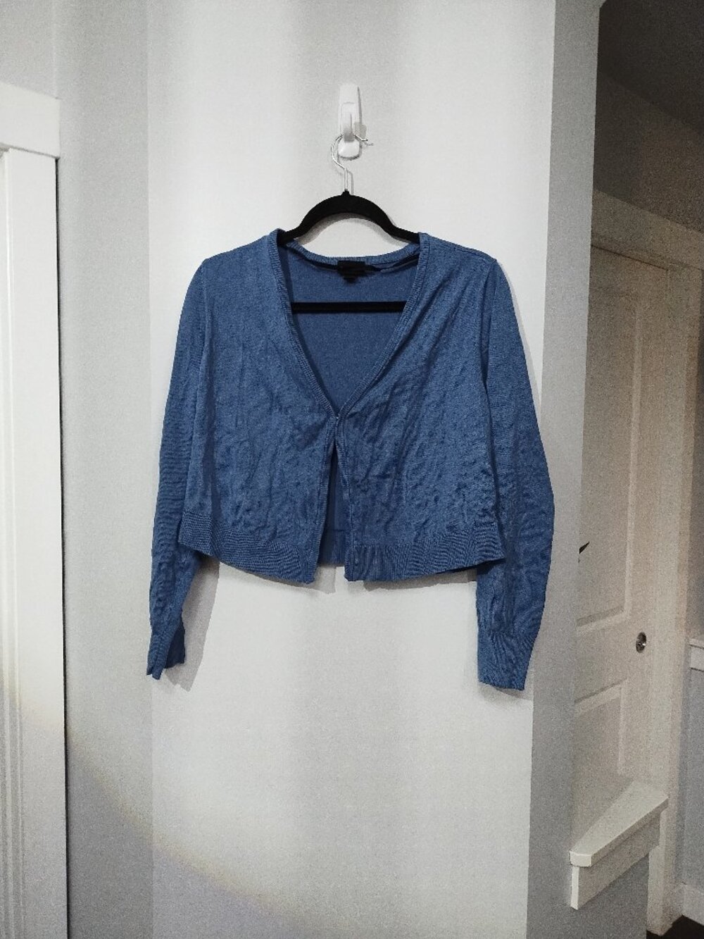 Torrid sz 1 cropped blue cardigan